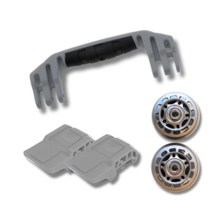 Peli Air 1535 Ersatzgriff und Verschlüsse, Silber (Set mit 1 Griff und 2 Verschlüssen)