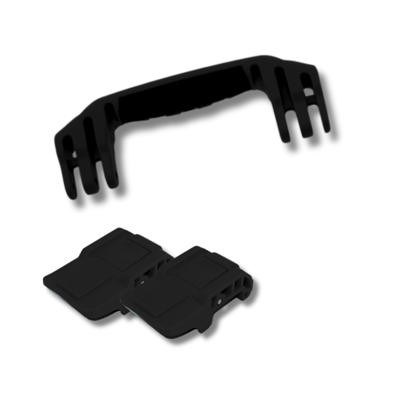 Peli Air 1535 Ersatzgriff und Verschlüsse, Schwarz (Set mit 1 Griff und 2 Verschlüssen)