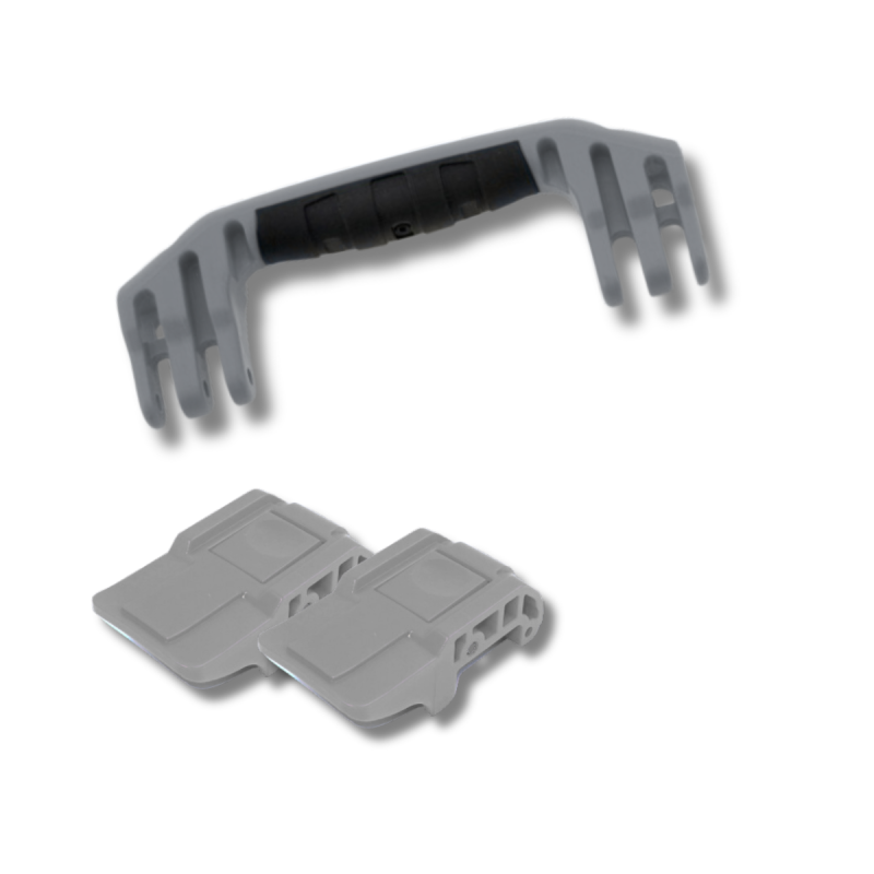 Maniglia e chiusure di ricambio Peli Air 1535, argento (set di 1 maniglia e 2 chiusure)