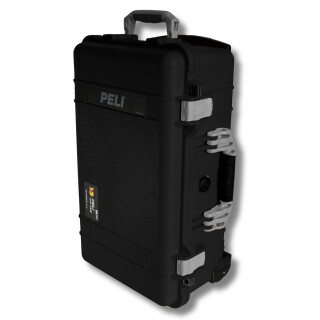 Peli Case 1510, black with silver latches and handles