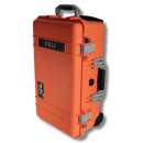 Peli Case 1510, Orange mit silbernen Griffen und...