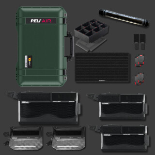 Peli Air 1535 mit CRD Adventure Organizing Kit I Hunter Green