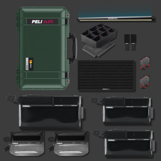 Peli Air 1535 mit CRD Adventure Organizing Kit II Hunter Green