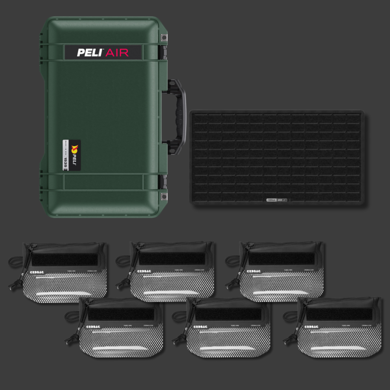 Peli Air 1535 mit CRD Adventure Organizing Kit V Hunter Green