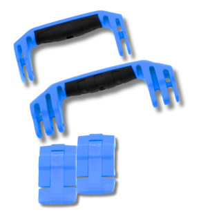 Peli 1510 Ersatzgriffe und Verschlüsse, Blau (Set mit 2 Griffen und 2 Verschlüssen)