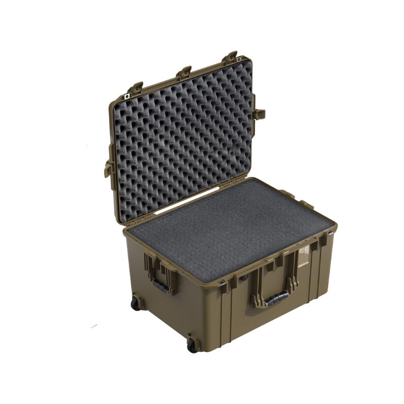 Valise à roulettes Peli Air 1637 avec mousse, OCP Tan 499