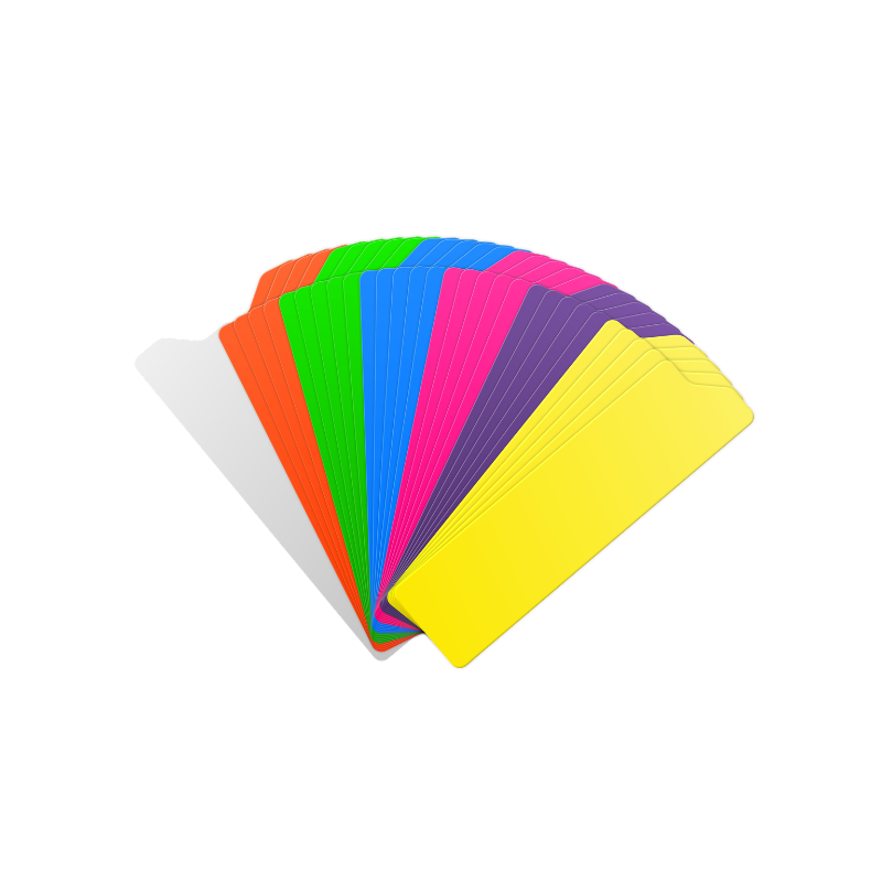 CRDTABS Rainbow doppelseitige Etiketten, 30er-Pack