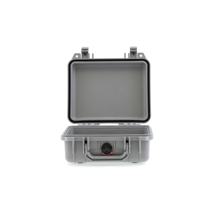 Peli Case 1200 zonder schuim, zilver