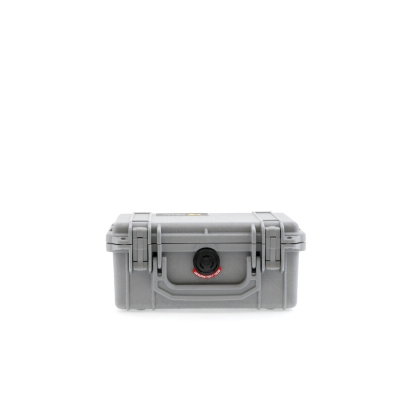 Peli Case 1150 avec mousse, argentée