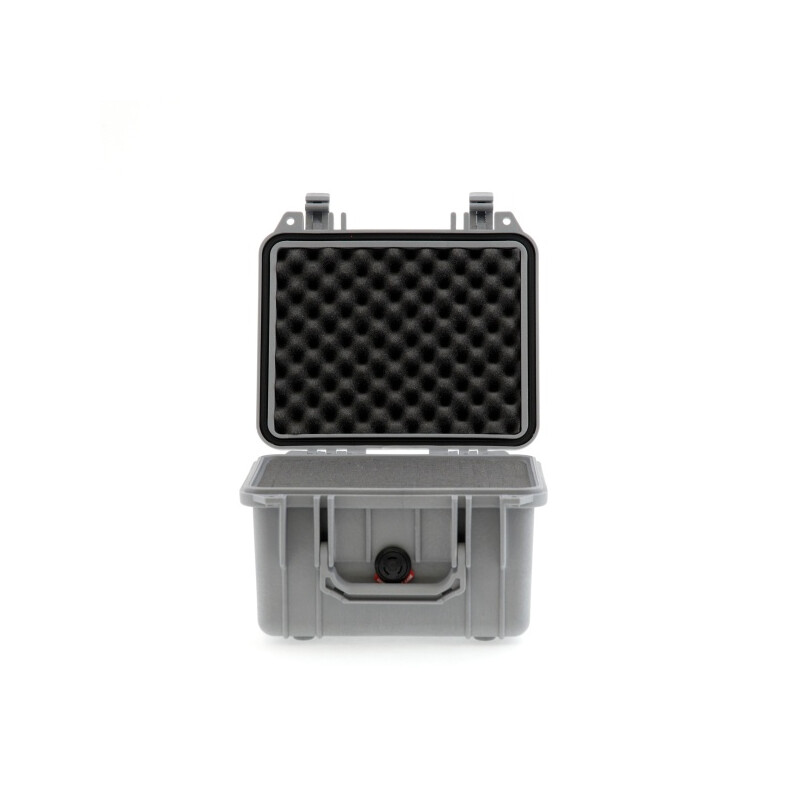 Peli koffer 1300 met schuim, zilver