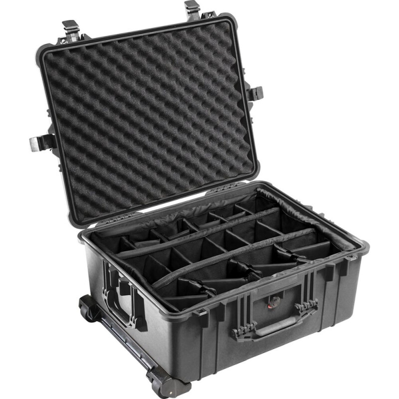 Peli Case 1610 Trolley with divider system, black