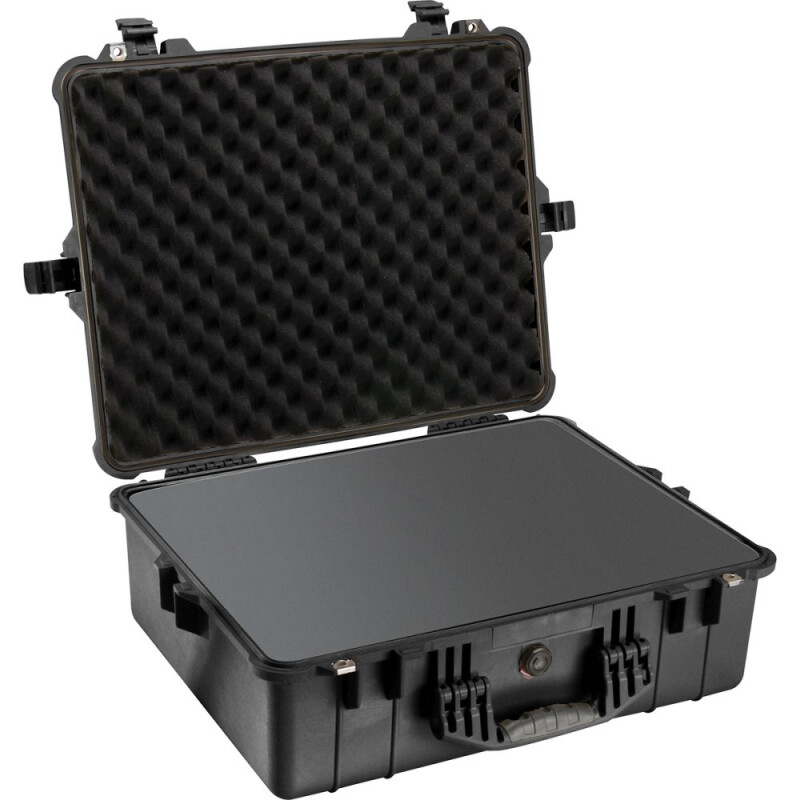 Peli Case 1600 con espuma, negro