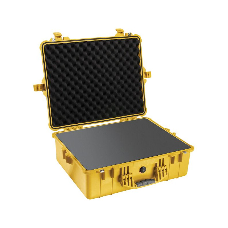 Peli Case 1600 avec mousse, jaune