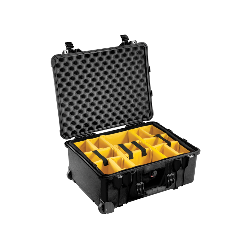 Peli Case 1560 Trolley with divider system, black