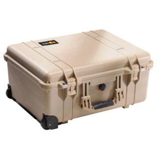 Peli Case 1560 Trolley con sistema divisor, Desert Tan (Arena)
