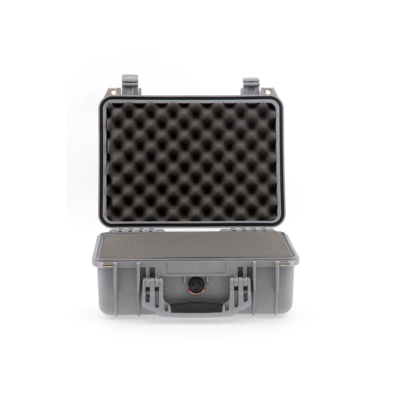 Peli Case 1450 met schuim, zilver