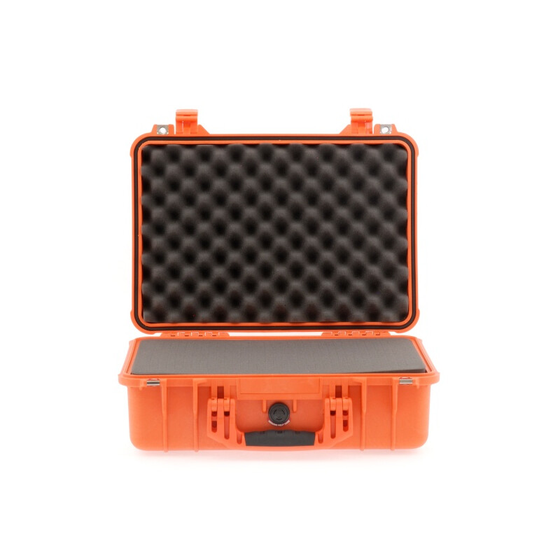Peli Case 1500 mit Schaum, orange