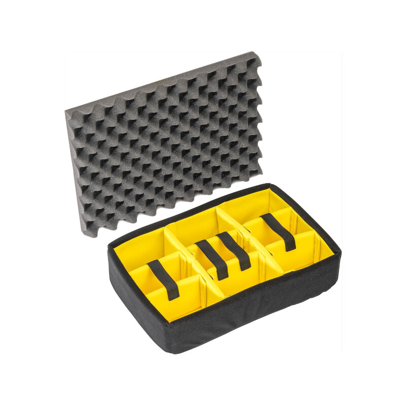 Peli Case 1500 with compartmentalisation system, orange