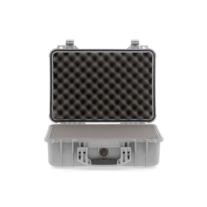 Peli Case 1500 mit Schaum, silber