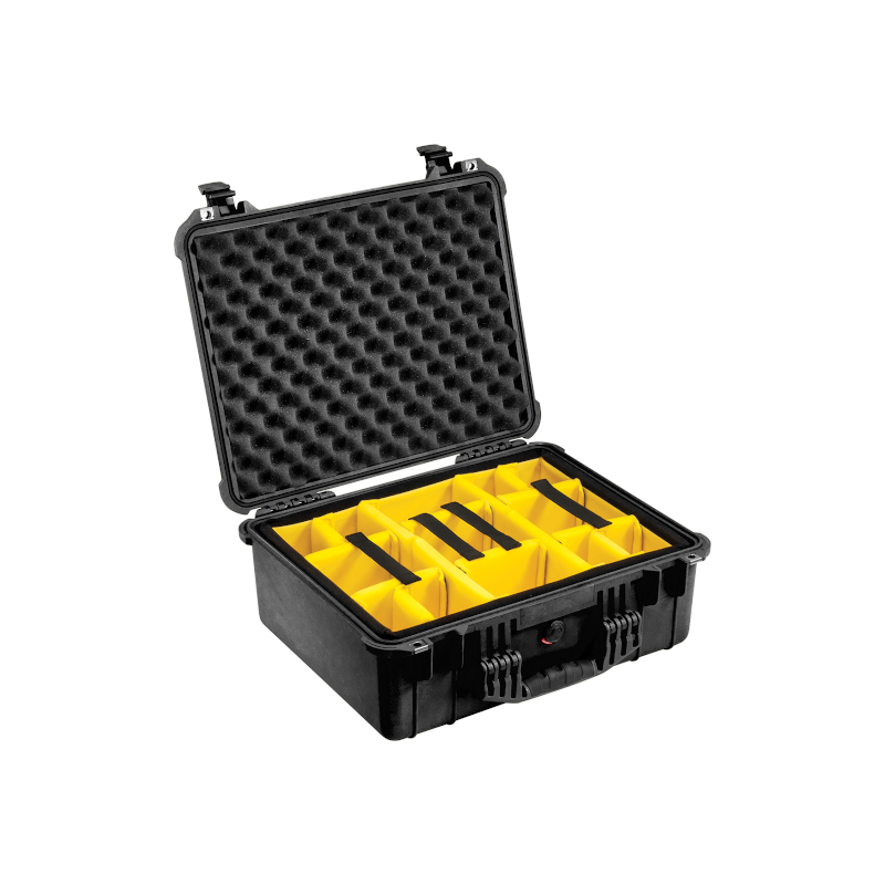 Peli Case 1550 avec système de compartimentation, noir