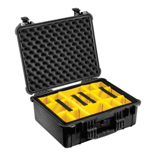 Peli Case 1550 avec système de compartimentation, noir