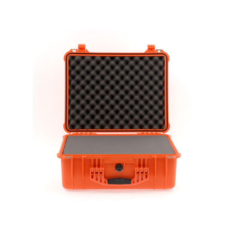 Peli koffer 1550 met schuim, oranje