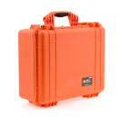 Peli Case 1550 mit Einteilungssystem, orange