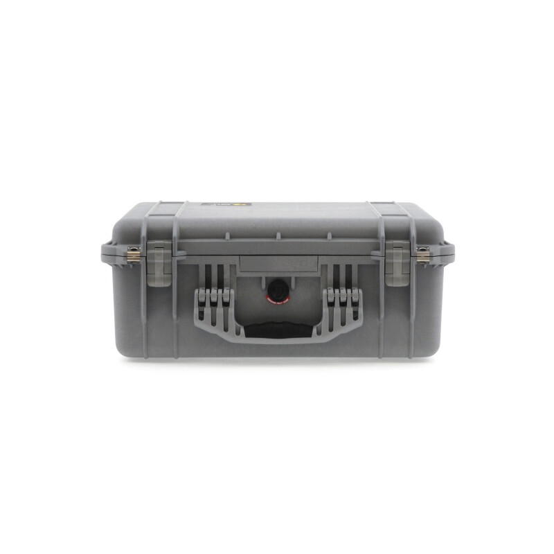 Peli koffer 1550 met schuim, zilver