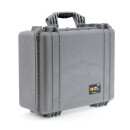 Peli Case 1550 mit Einteilungssystem, silber
