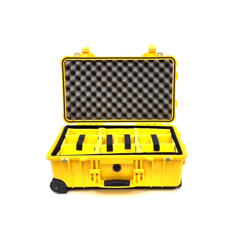 Peli Case 1510 Wózek z systemem przegródek, żółty