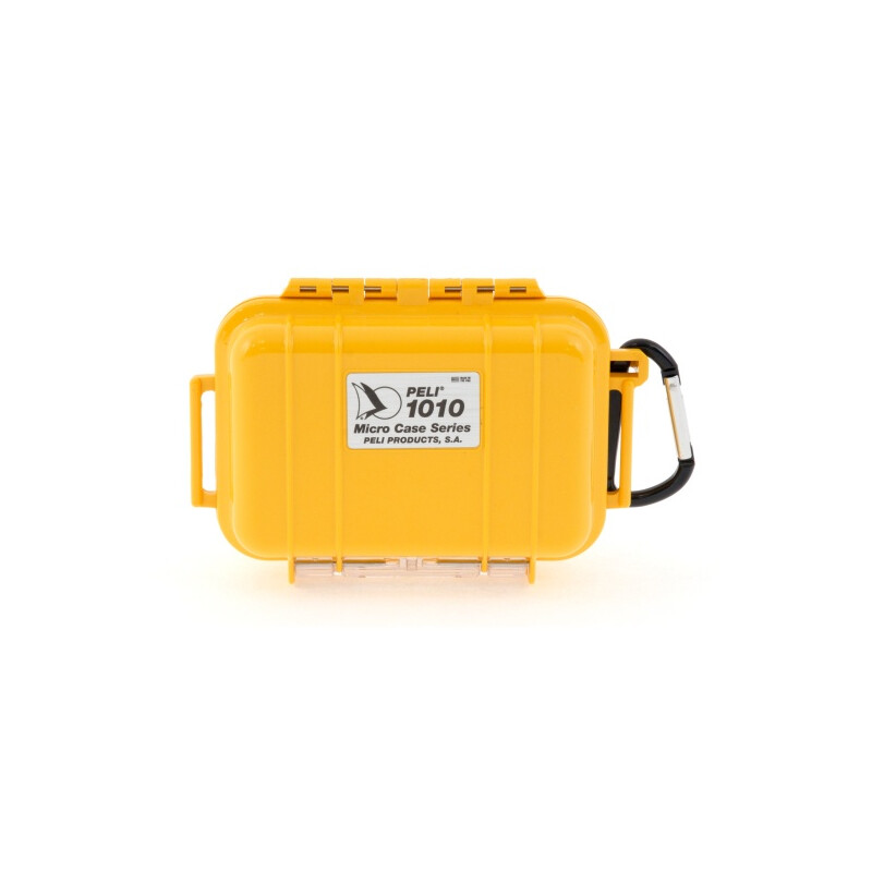 Peli Micro Case 1010 geel, zwart inzetstuk