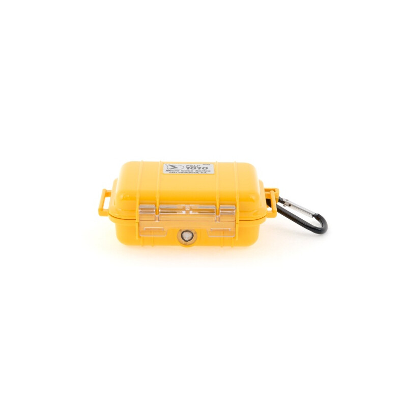 Peli Micro Case 1010 geel, zwart inzetstuk