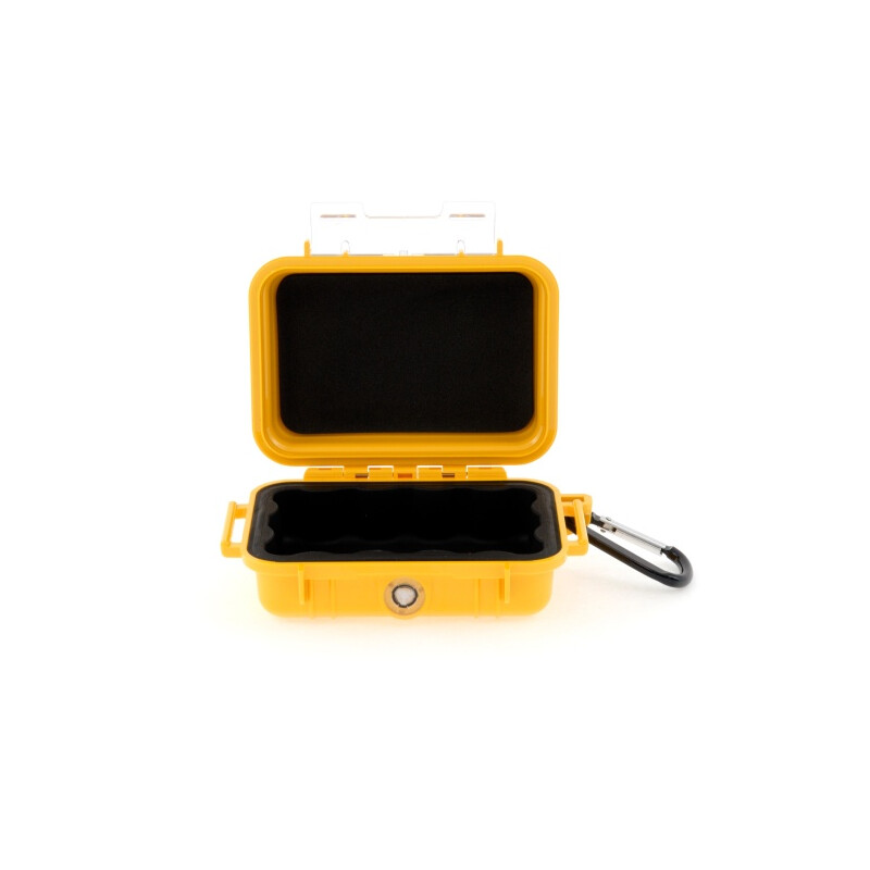 Peli Micro Case 1010 geel, zwart inzetstuk