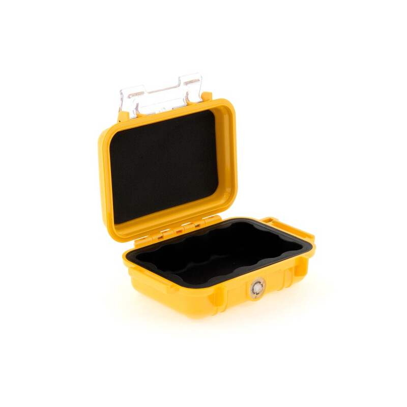 Peli Micro Case 1010 geel, zwart inzetstuk