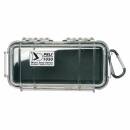 Peli Micro Case 1030 transparent (Clear), schwarzer Einsatz