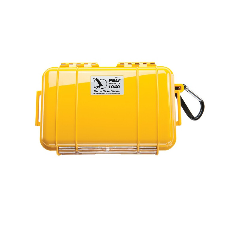Peli Micro Case 1040 gelb, schwarzer Einsatz