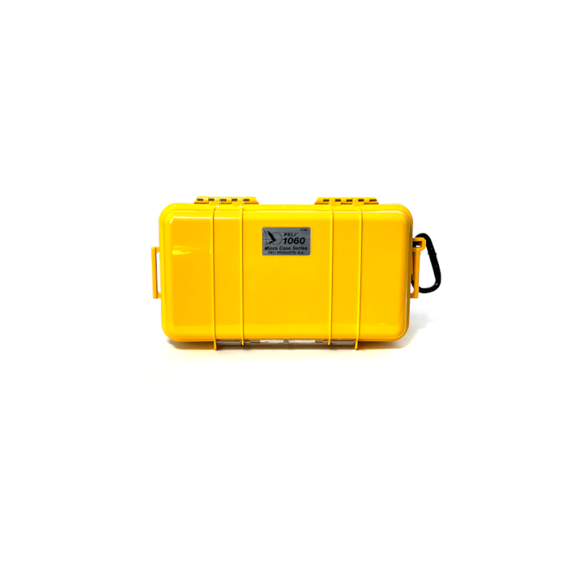 Peli Micro Case 1060 gelb, schwarzer Einsatz