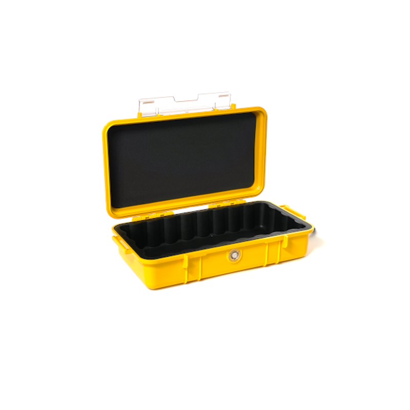 Peli Micro Case 1060 gelb, schwarzer Einsatz