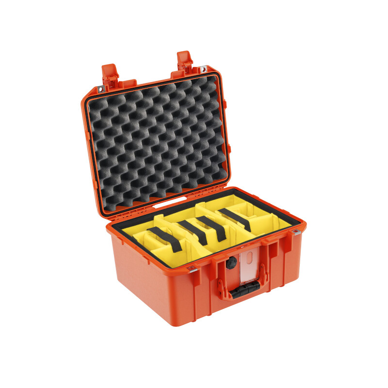 Peli Air 1507 med ruminddelingssystem, orange