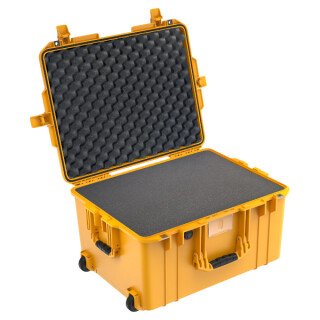 Peli Air 1607 Trolley mit Schaum, gelb