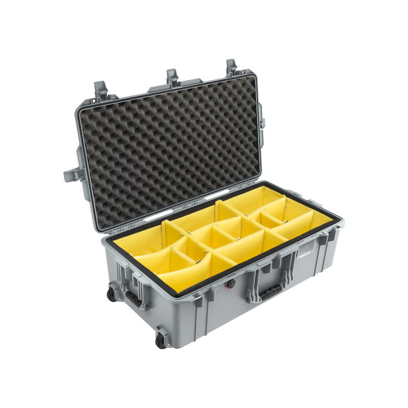 Peli Air 1615 Trolley con sistema divisorio, argento
