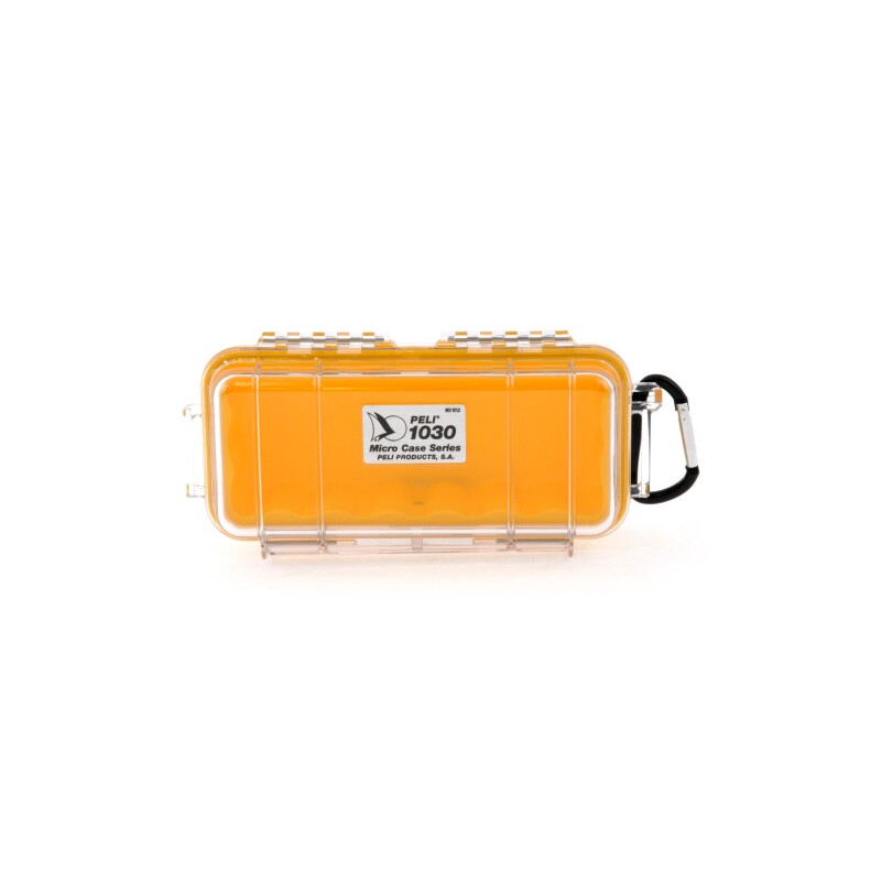 Peli Micro Case 1030 transparente (Clear), insert jaune