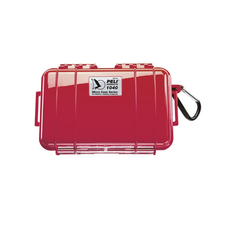 Peli Micro Case 1040 rød, sort indsats