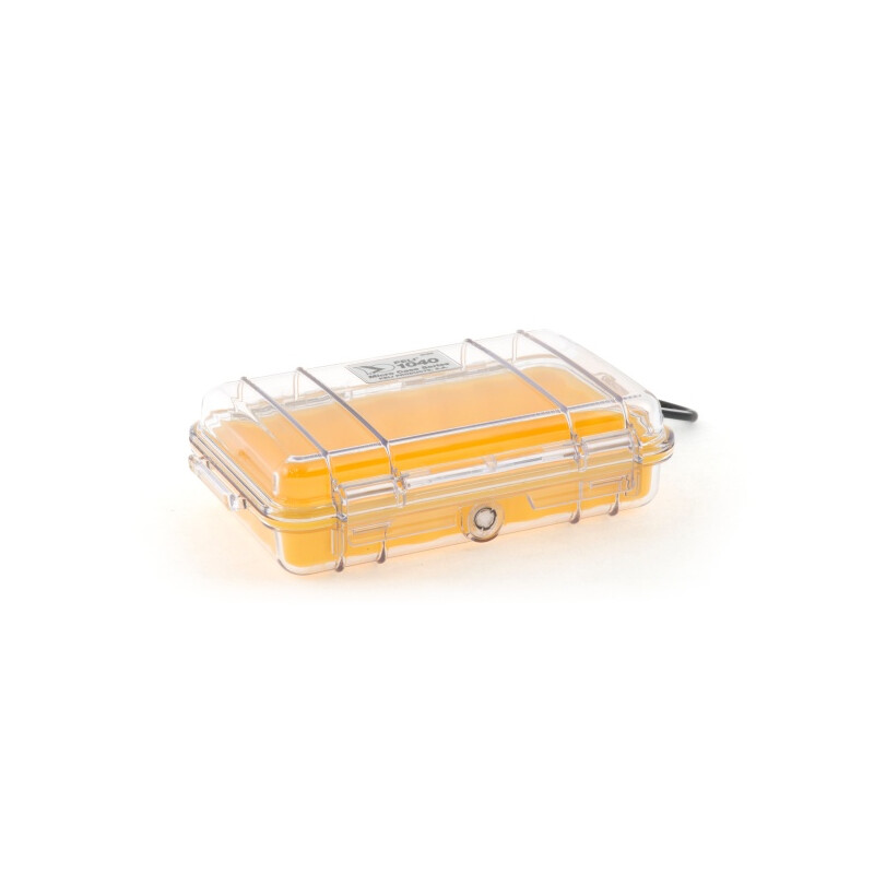 Peli Micro Case 1040 transparente (Clear), insert jaune