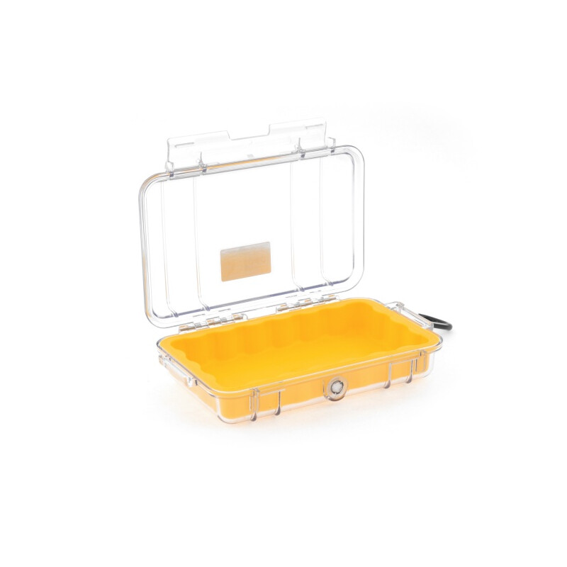 Peli Micro Case 1040 transparente (Clear), insert jaune