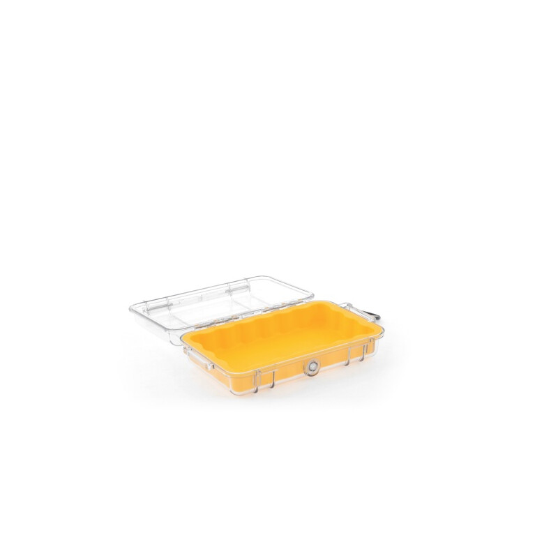 Peli Micro Case 1040 transparente (Clear), insert jaune