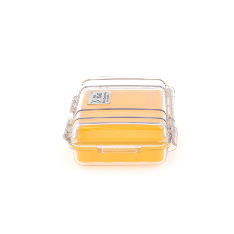 Peli Micro Case 1040 transparente (Clear), insert jaune