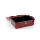 Peli Micro Case 1050 rood, zwarte inzet
