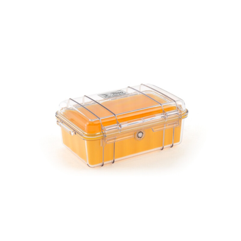 Peli Micro Case 1050 transparente (Clear), insert jaune