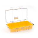 Peli Micro Case 1060 transparent (Clear), gelber Einsatz